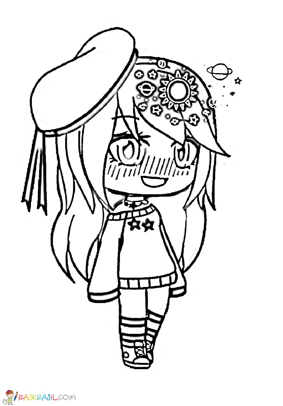 Download Gacha Life Coloring Pages. Unique Collection. Print for Free