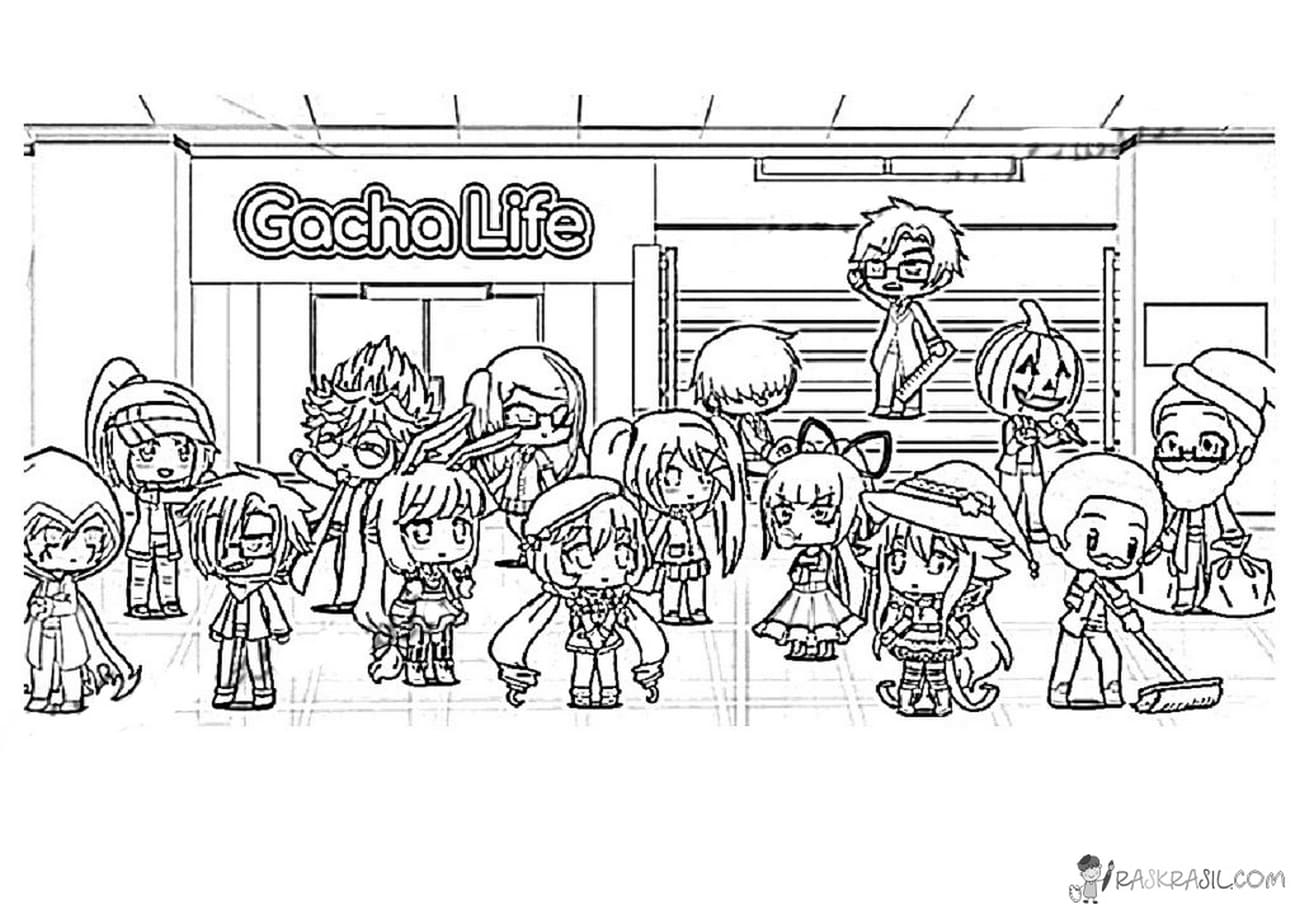 Gacha Life Coloring Pages Unique Collection Print For Free