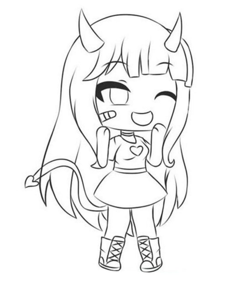 Gacha Life Coloring Pages