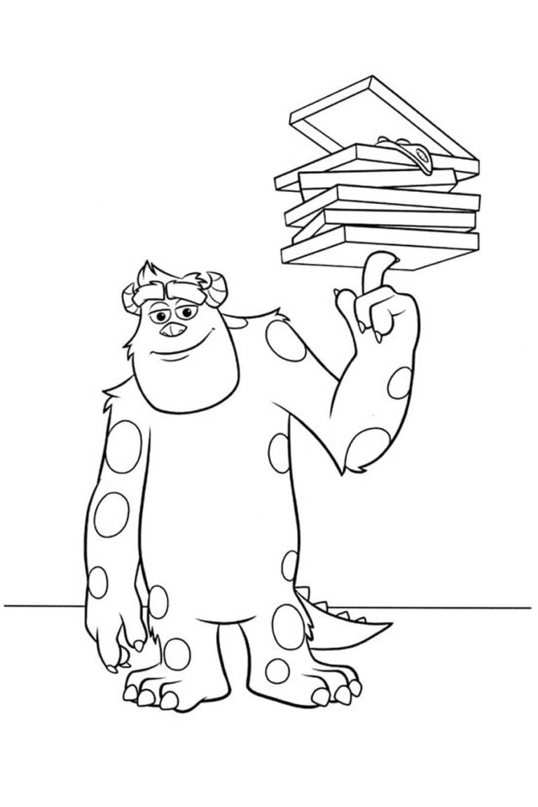 Disegni Da Colorare Di Monster Inc Mike Sally E Altri Mostri