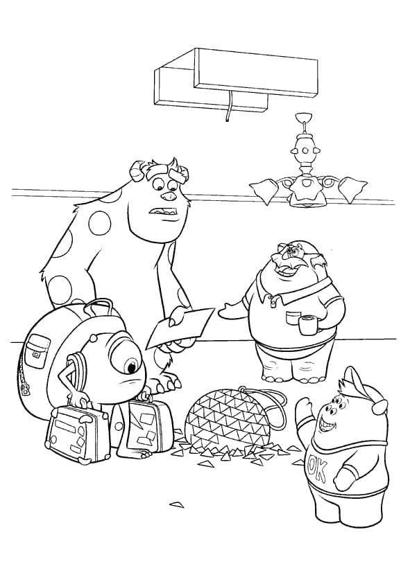 Monsters inc. Coloring Pages