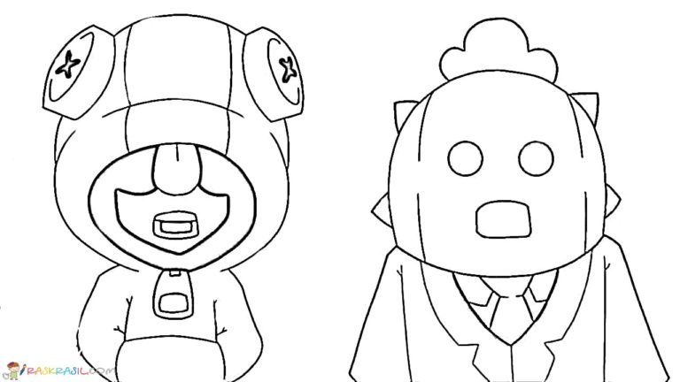 Coloriage Leon Brawl Stars à imprimer
