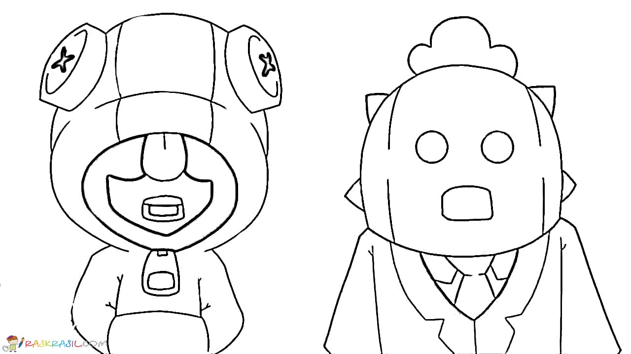 Spike Coloring Pages. Print Character Brawl Stars