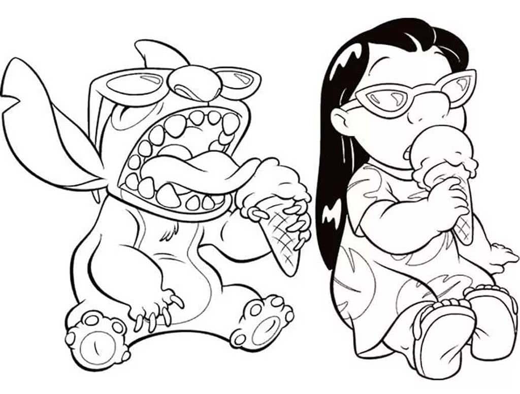 Lilo and Stitch Coloring Pages. 65 Images Free Printable