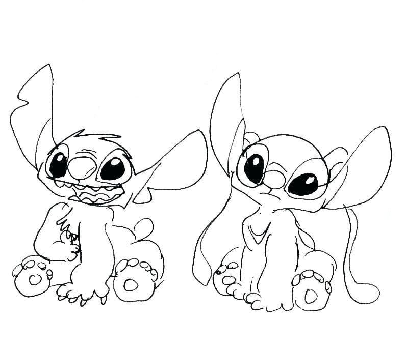 coloriage Lilo et Stitch gratuit 6299 - HÃ©ros