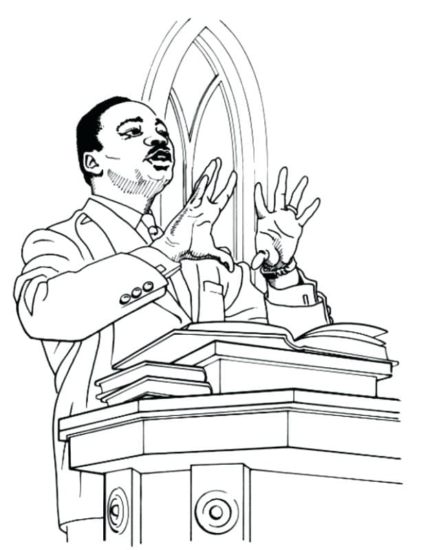 Martin Luther King, Jr. Day Coloring Pages