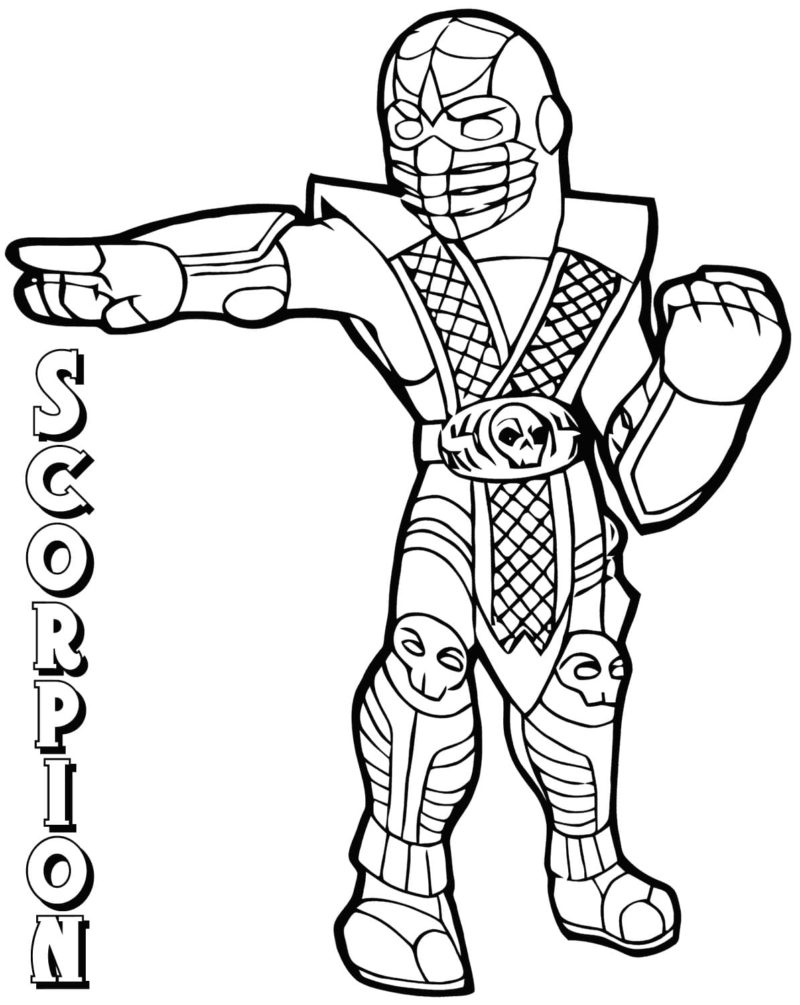 Mortal Kombat Coloring Pages