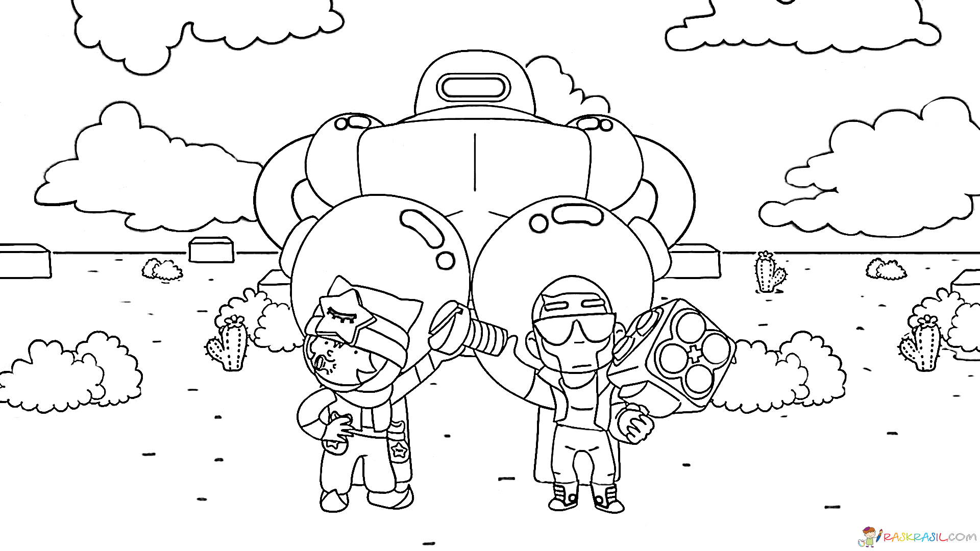 Coloring Pages Sandy Print Brawl Stars Character Online