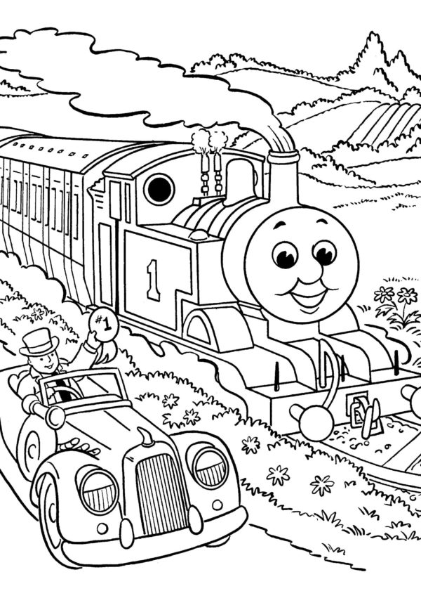 Desenhos do Thomas e seus amigos para colorir - 75 imagens grátis