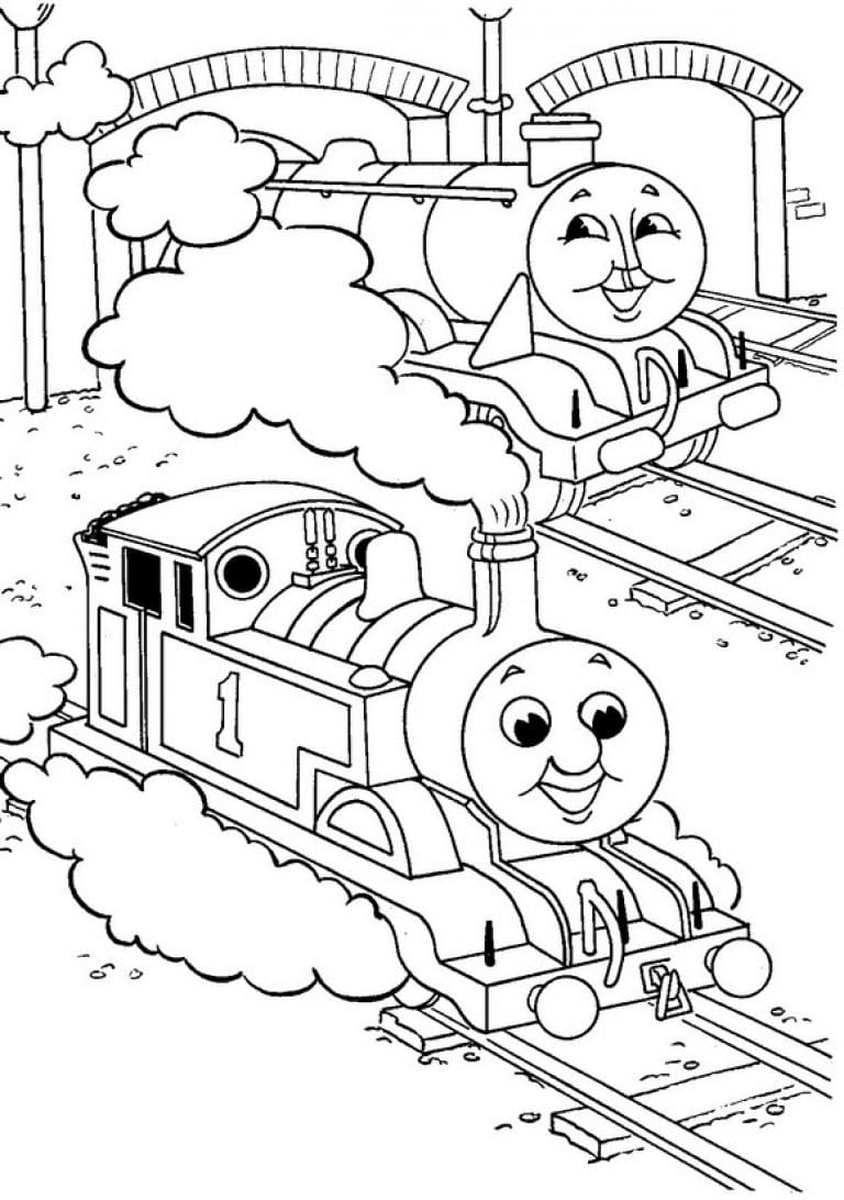 Desenhos do Thomas e seus amigos para colorir - 75 imagens grátis