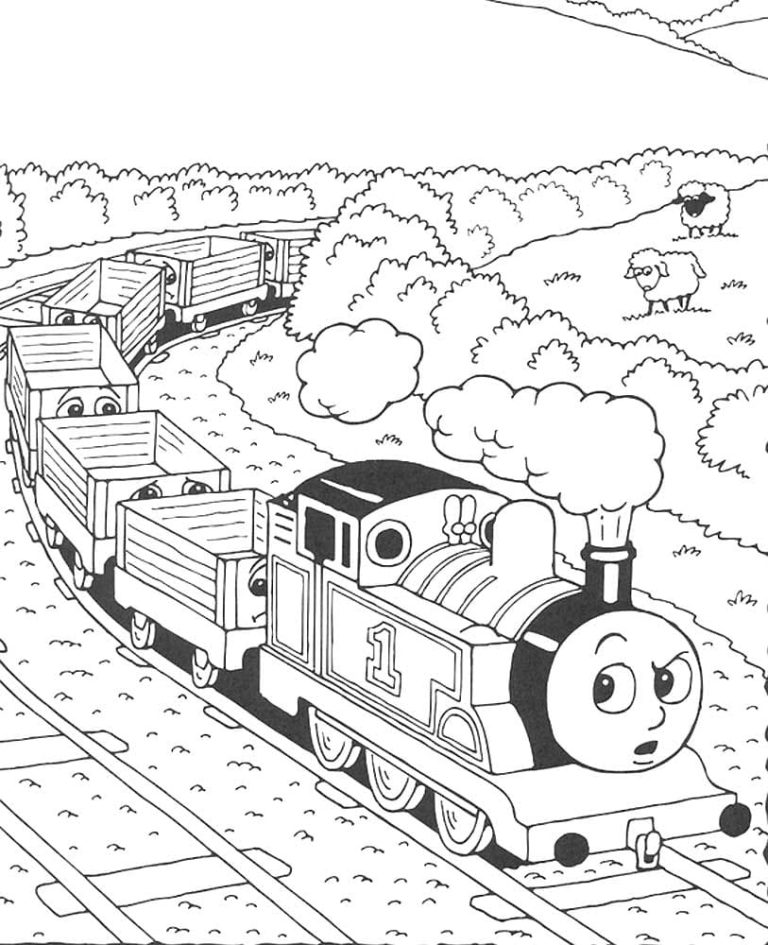 Desenhos do Thomas e seus amigos para colorir - 75 imagens grátis