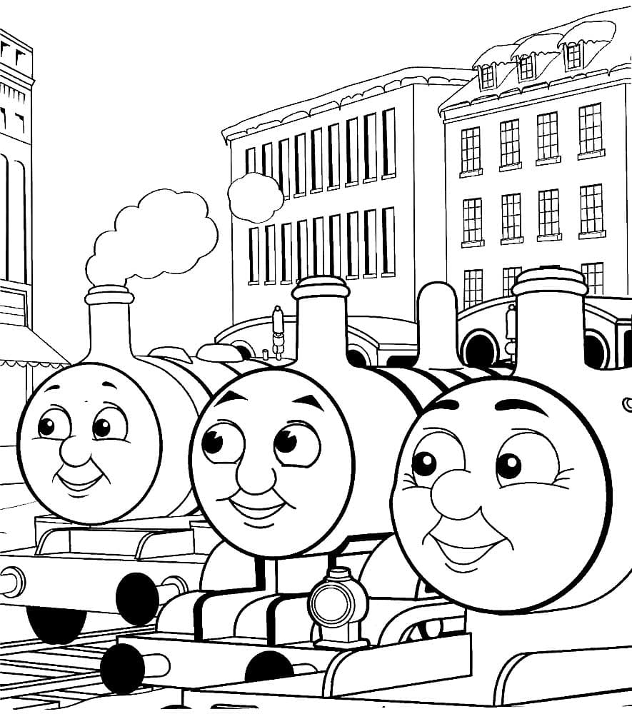 Ausmalbilder Thomas und seine Freunde | 75 Malvorlagen zum Drucken