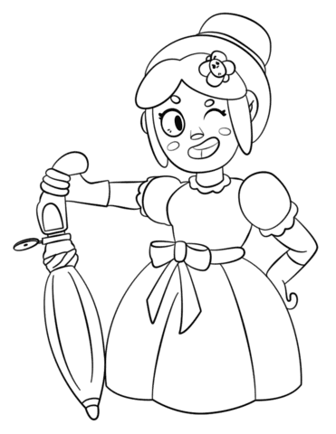 Coloring pages Piper. Print for free character Brawl Stars