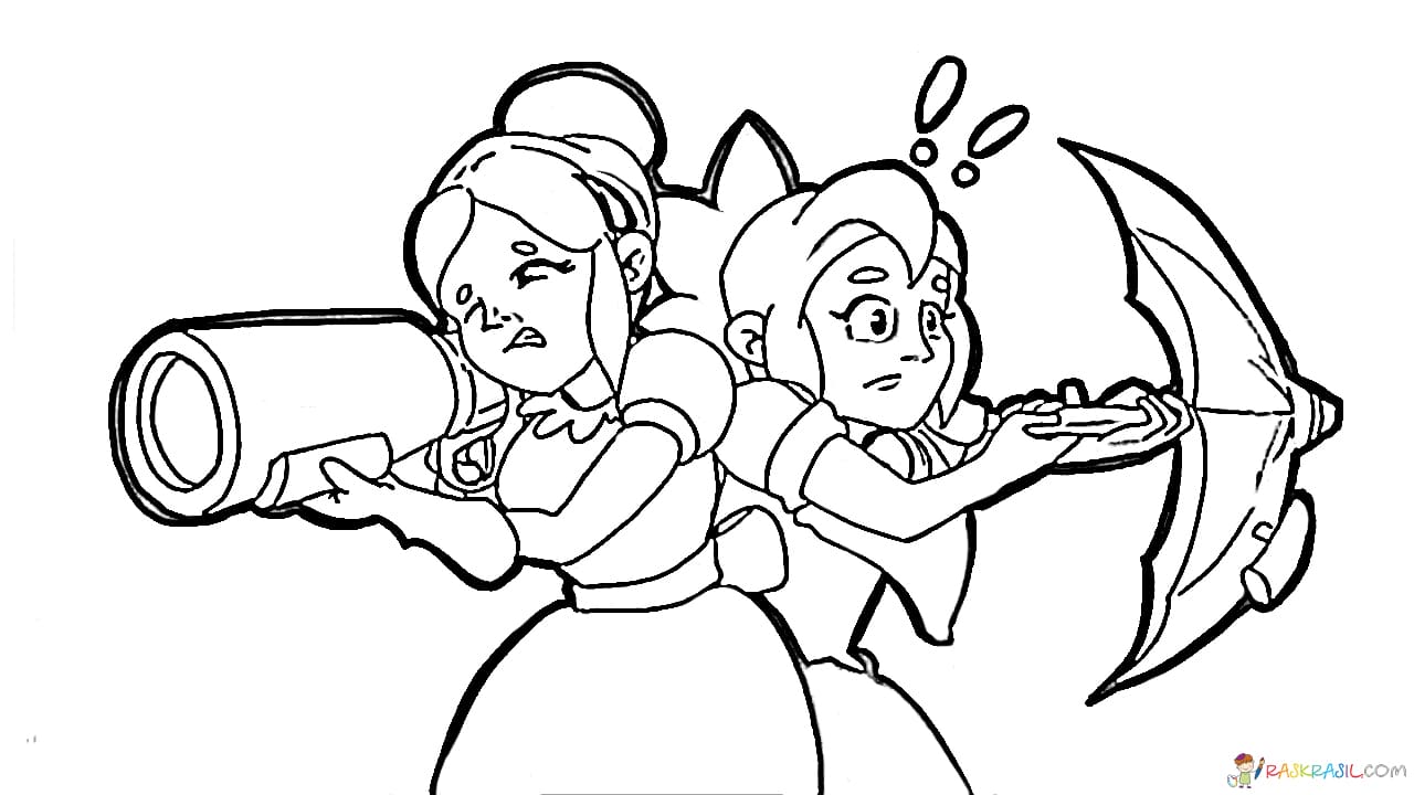 Coloring pages Piper. Print for free character Brawl Stars