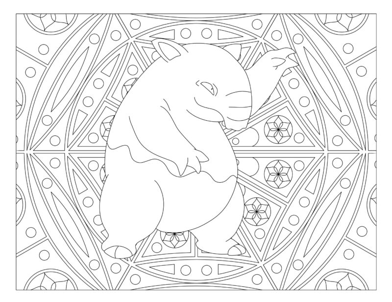 Coloring Pages Mandala Pokemon. Print for free, over 80 images