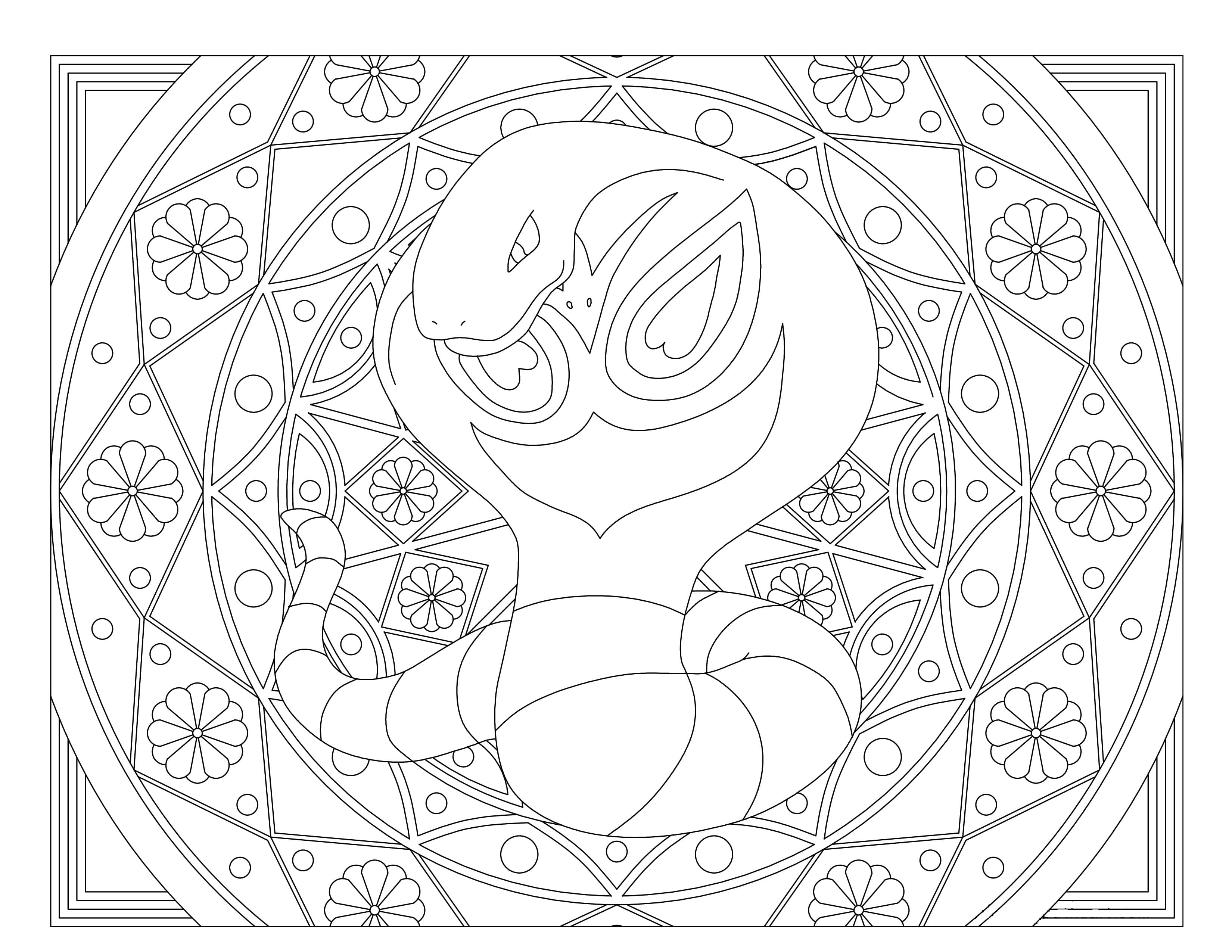Coloring Pages Mandala Pokemon. Print for free, over 80 images