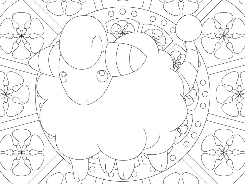 Coloring Pages Mandala Pokemon. Print for free, over 80 images