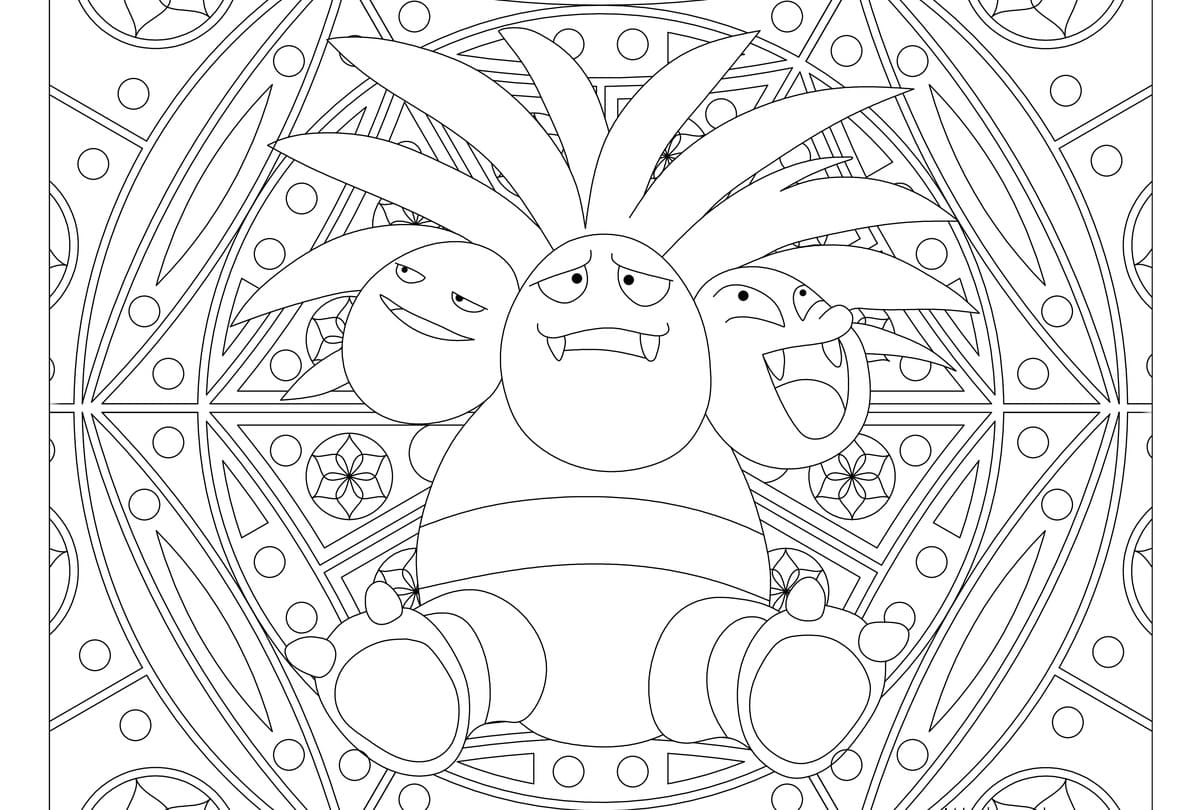 Disegni di Pokemon Mandala da Colorare