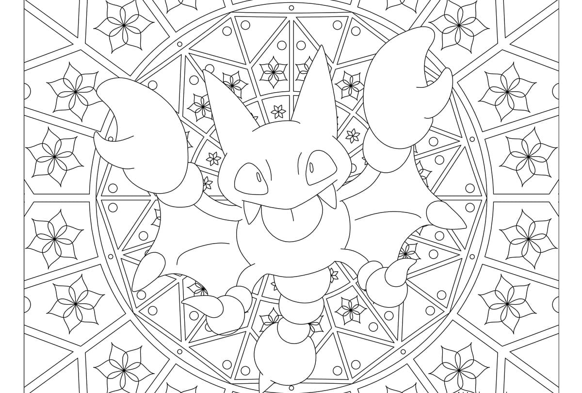 Coloriage Mandala Pokemon à imprimer