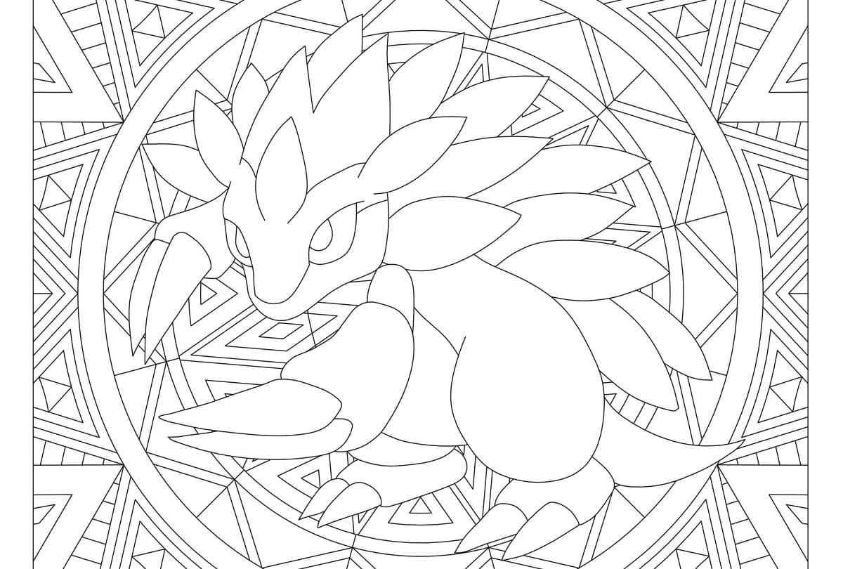 Pokemon Mandala Coloring Pages