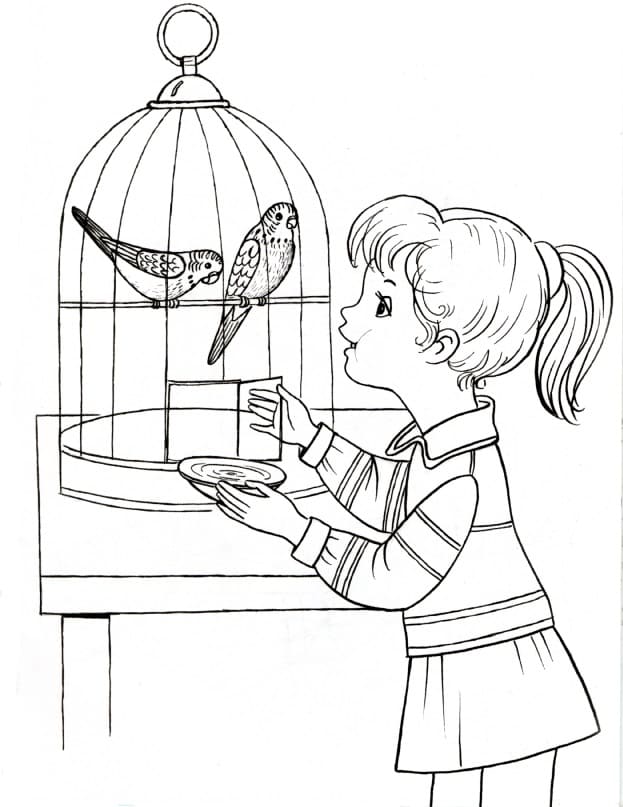 Parrot Coloring Pages. Print for free for children, 100 images