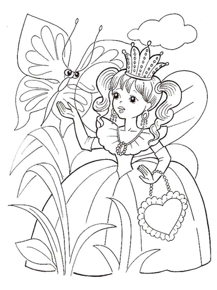 Disegni di Principessa da colorare. 100 immagini per la stampa gratuita