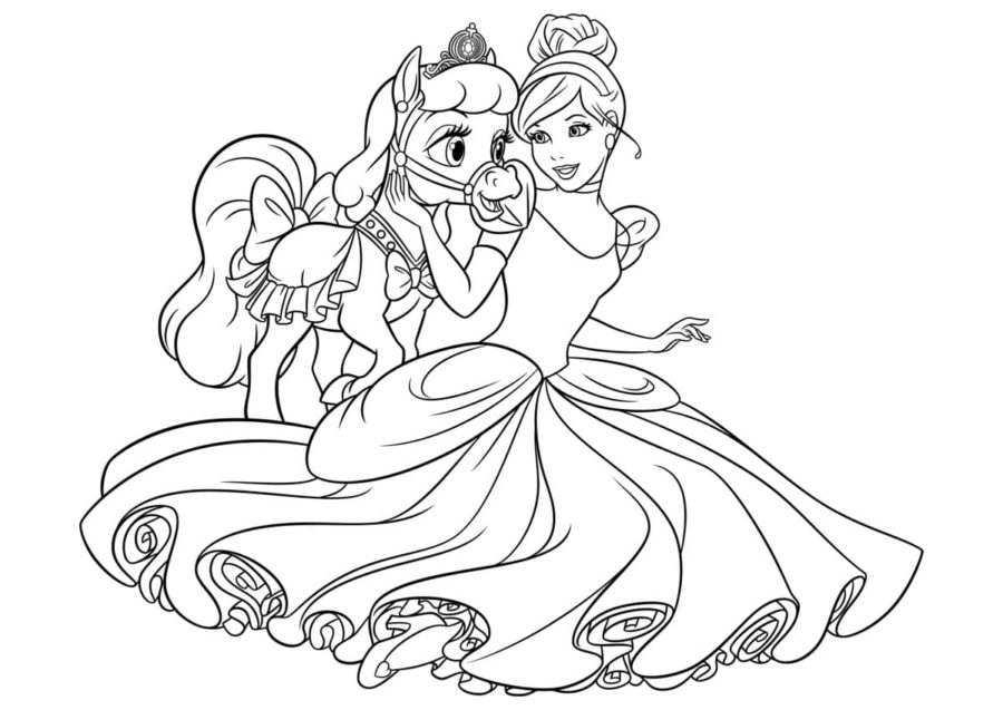 Coloriage Princesse à imprimer