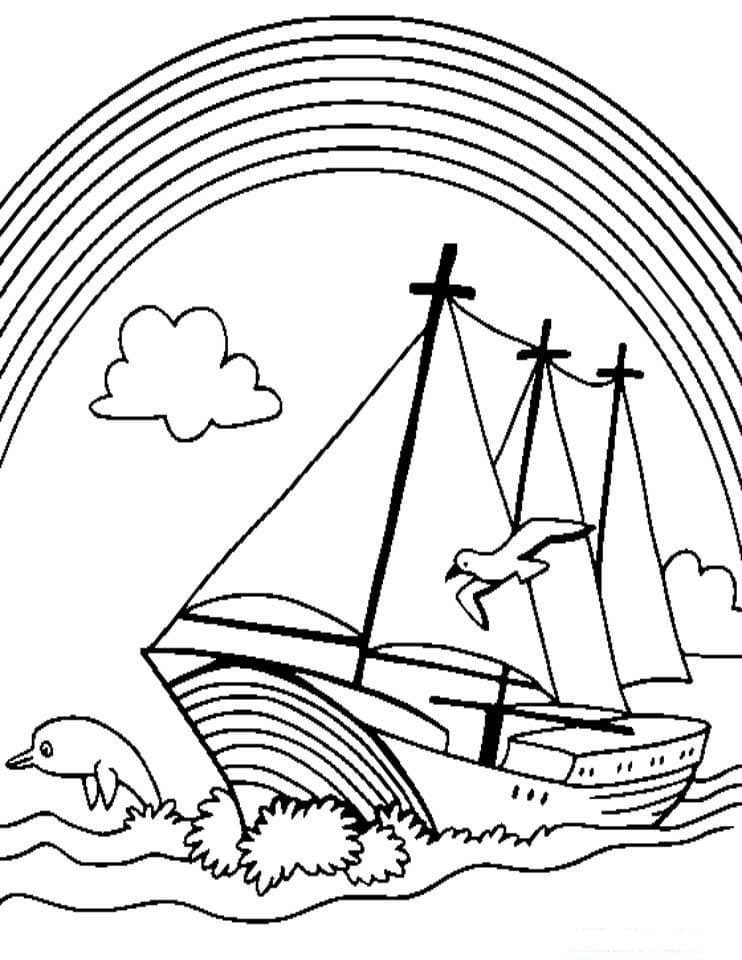 Rainbow Coloring Pages | 70 coloring pages Free Printable