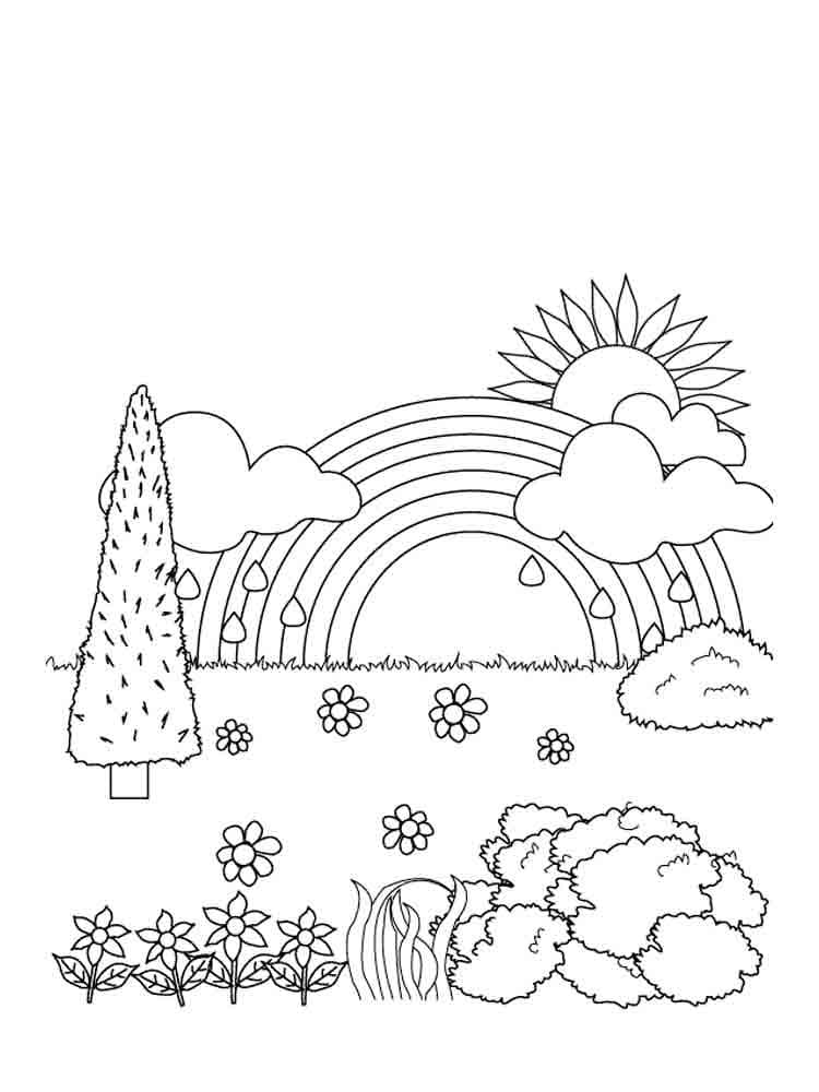 Rainbow Coloring Pages | 70 coloring pages Free Printable