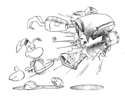 Coloring pages Rayman. Print character from the game