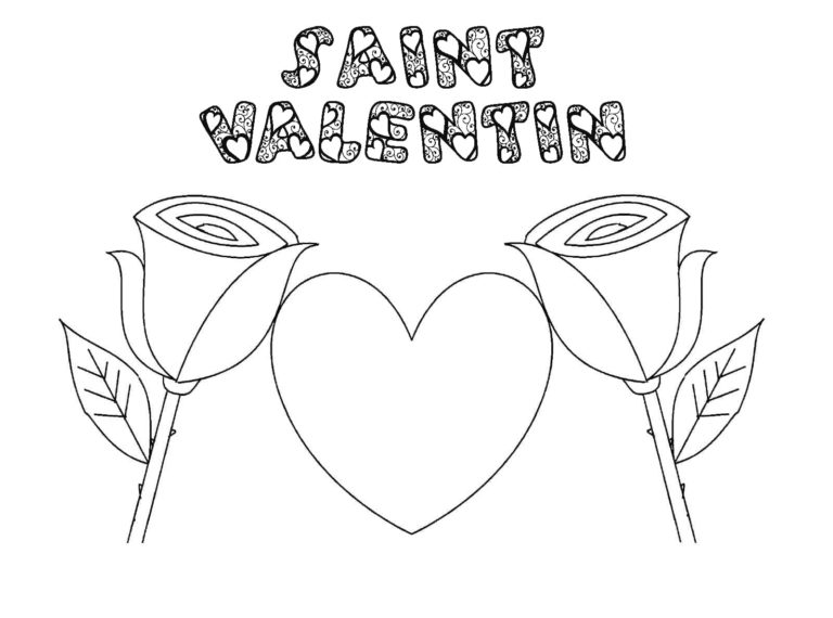Coloriage Saint Valentin - 100 images pour une impression gratuite