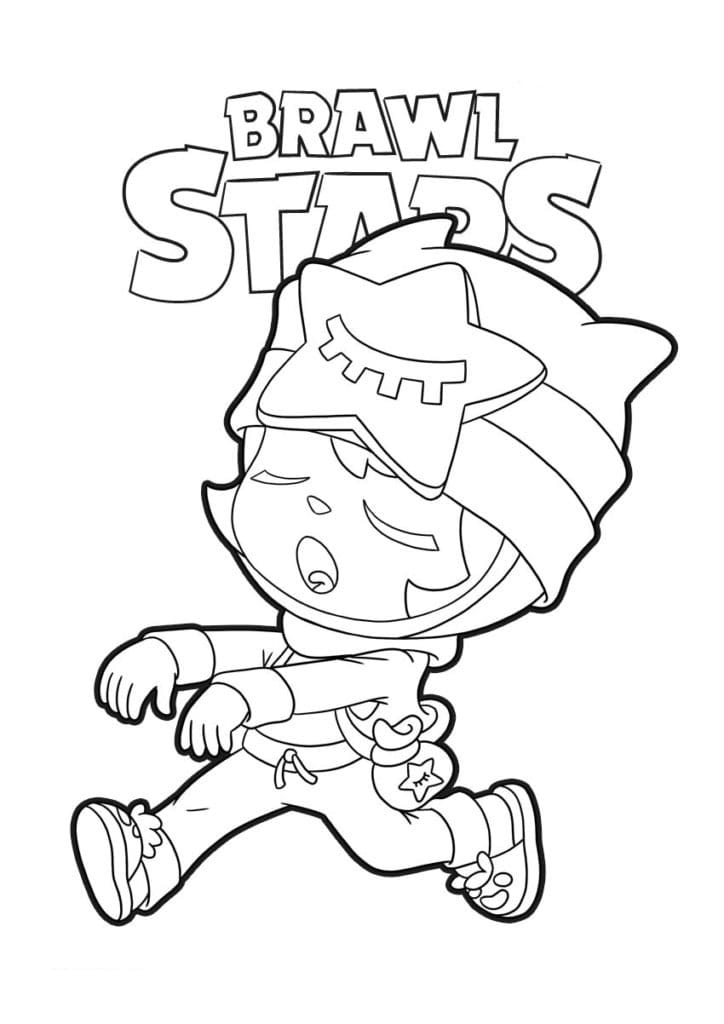 Dibujos para colorear Sandy. Imprimir Brawl Stars Character en línea