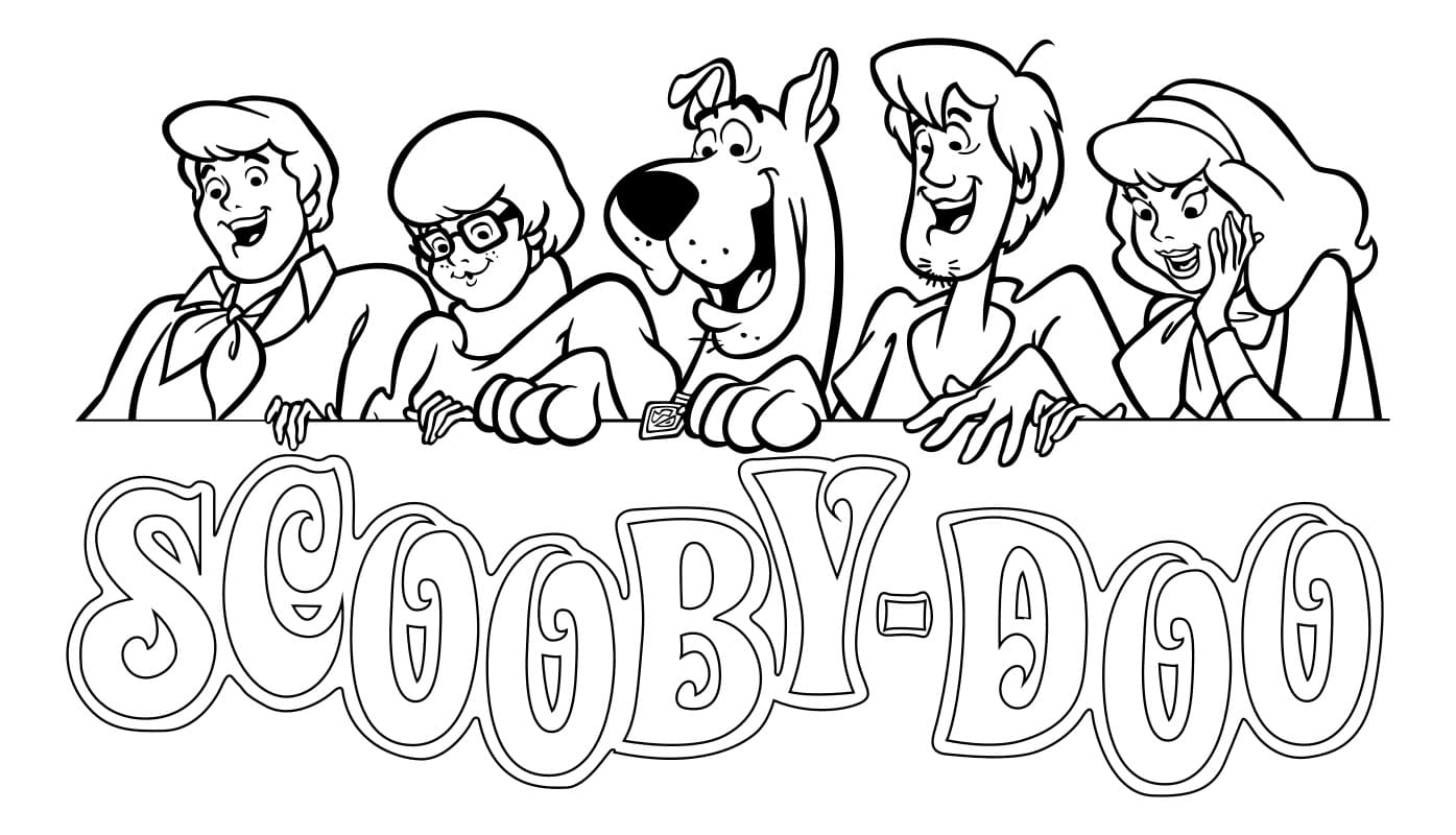 Ausmalbilder Scooby Doo. Große Sammlung für Kinder