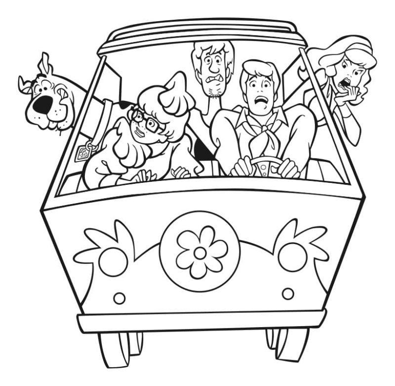 Disegni da colorare di Scooby Doo | Stampa disegni da colorare gratuitamente