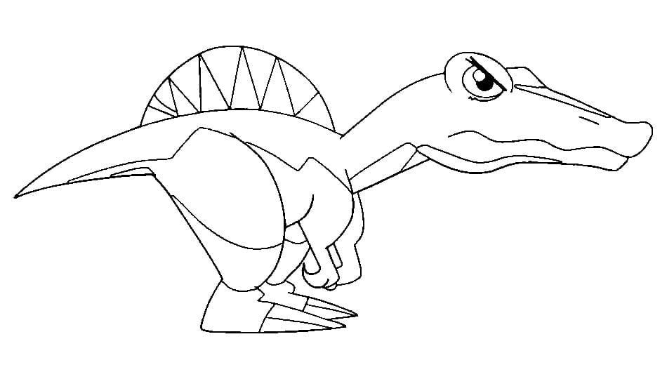 ausmalbilder spinosaurus kostenlos herunterladen oder