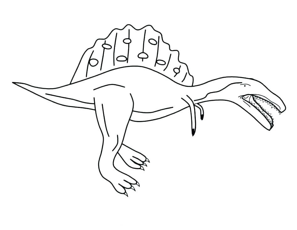 Coloring pages Spinosaurus. Download or print for free