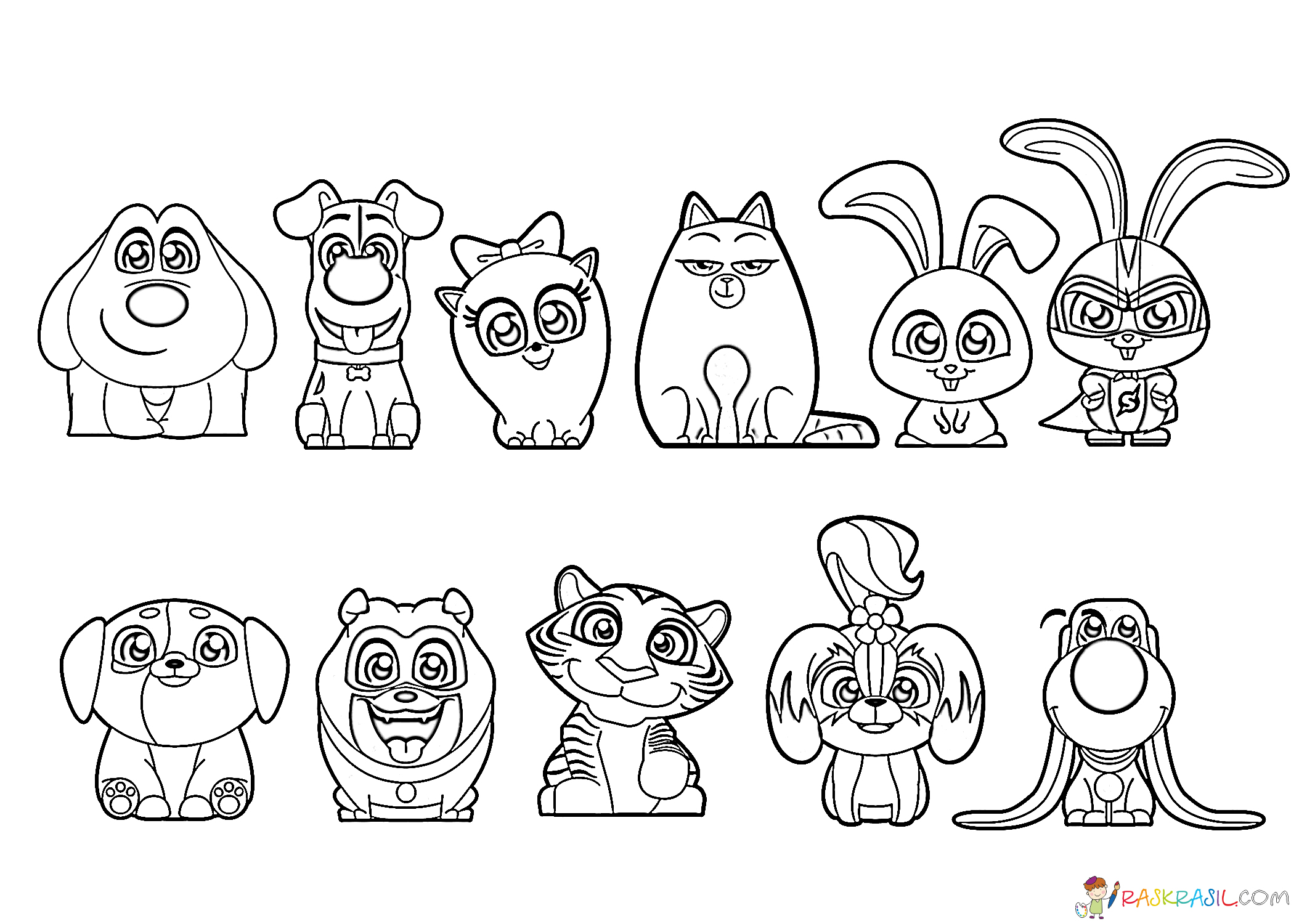 The Secret Life of Pets Coloring Pages. Print Them for Free