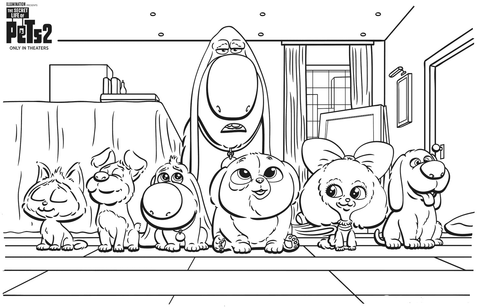 printable norman coloring pages the secret life of pets