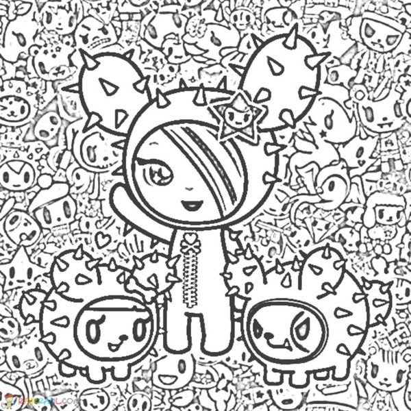 Tokidoki Coloring Pages. Print for free, 50 pictures