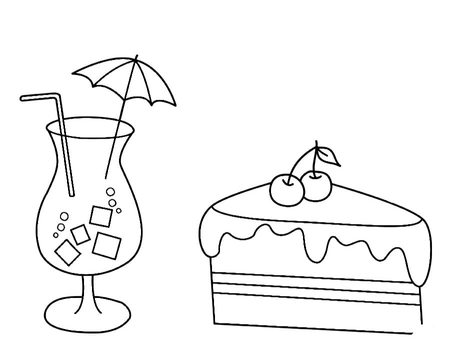 Cake Coloring Pages | 110 images for Kids Free Printable