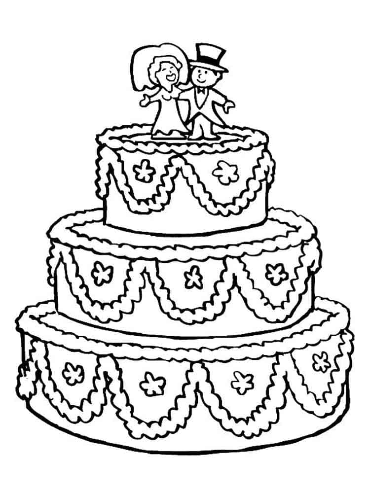 Cake Coloring Pages | 110 images for Kids Free Printable
