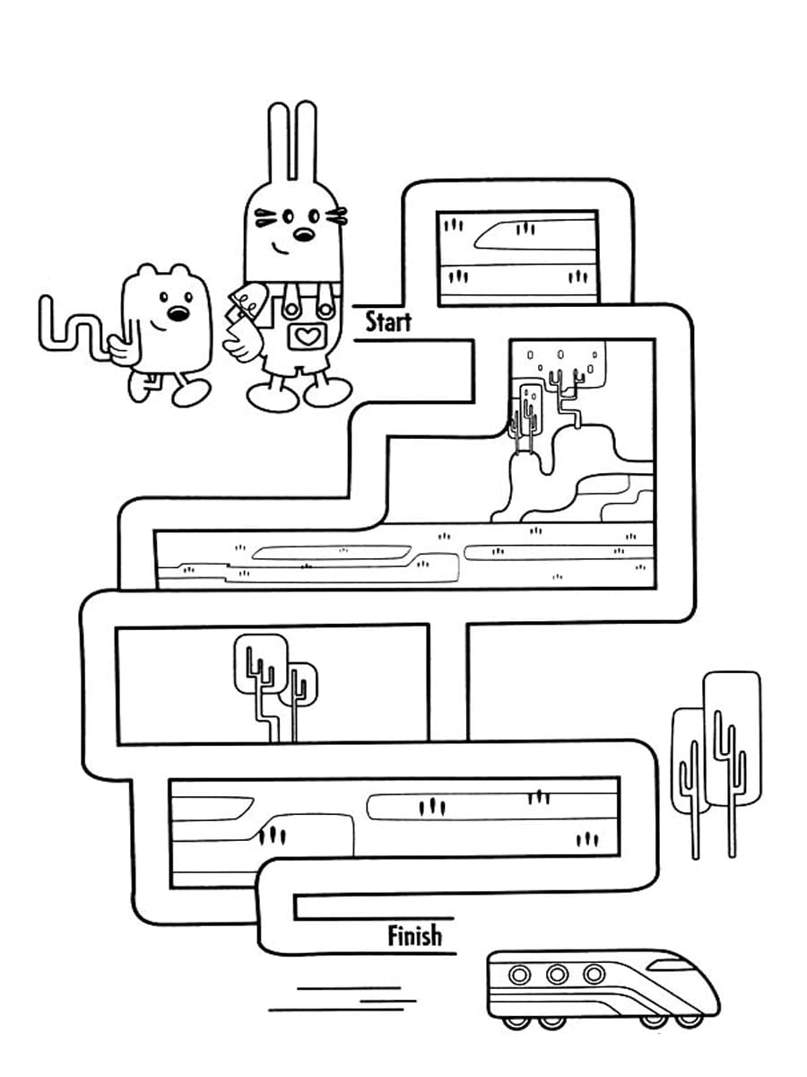 Wow Wow Wubbzy Coloring Pages. Print for Free