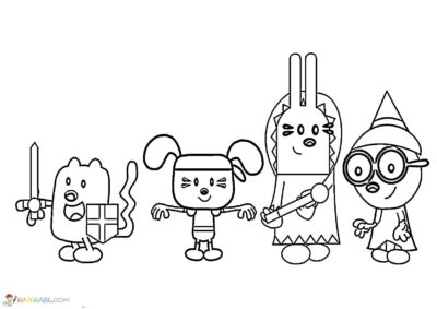 Wow Wow Wubbzy Coloring Pages. Print for Free