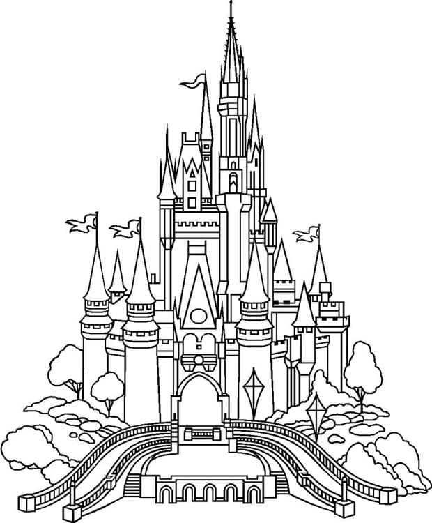 Desenhos de Castelo para colorir - 65 imagens para impressão gratuita