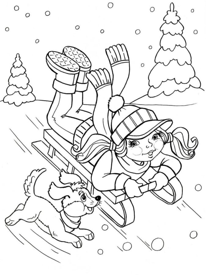 Ausmalbilder Winter | 90 Malvorlagen Kostenlos zum Ausdrucken