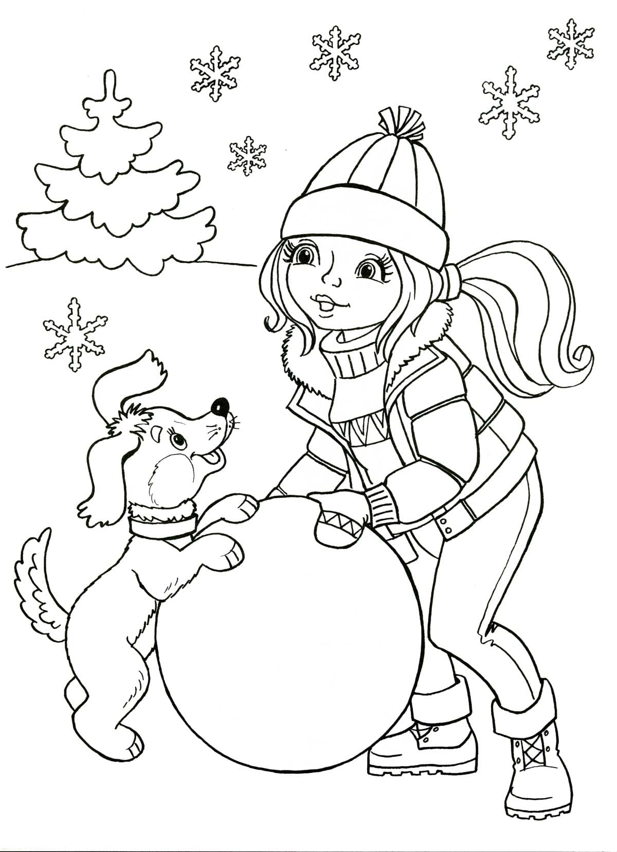 Winter Coloring Pages | 90 Pictures for Children Free Printable