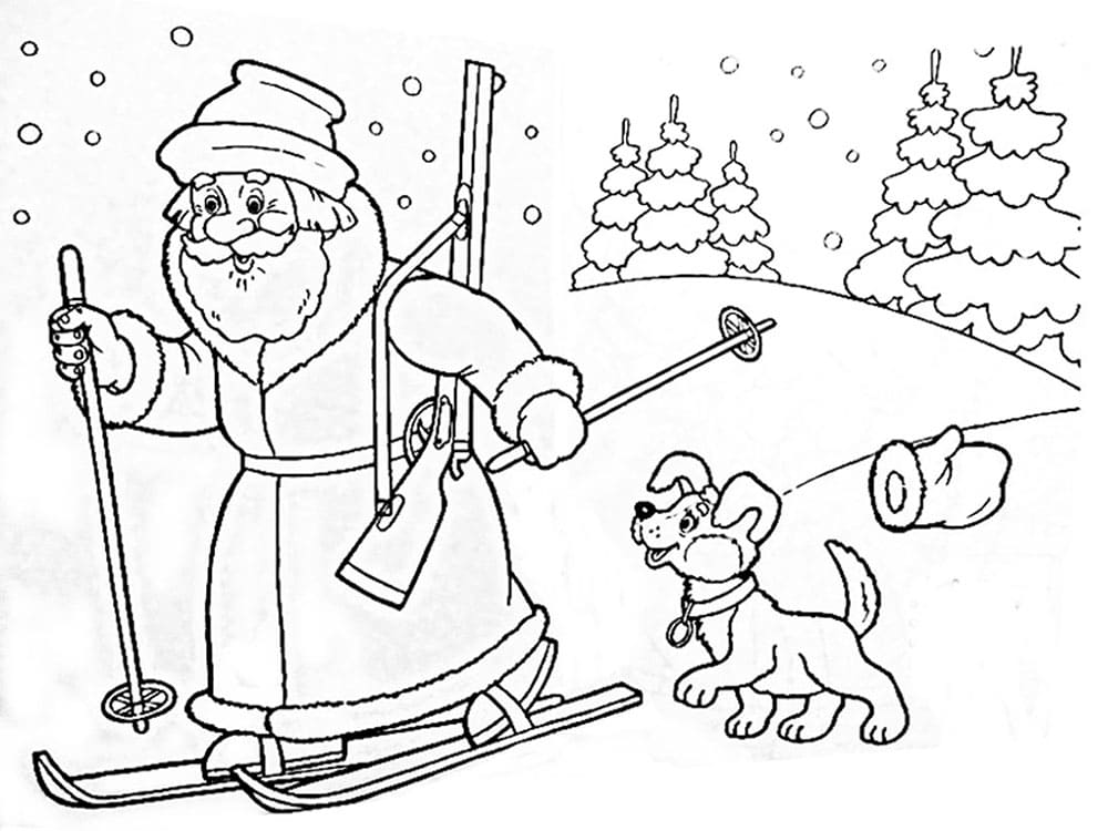 Desenhos de Inverno para Colorir - 90 imagens para impressão gratuita