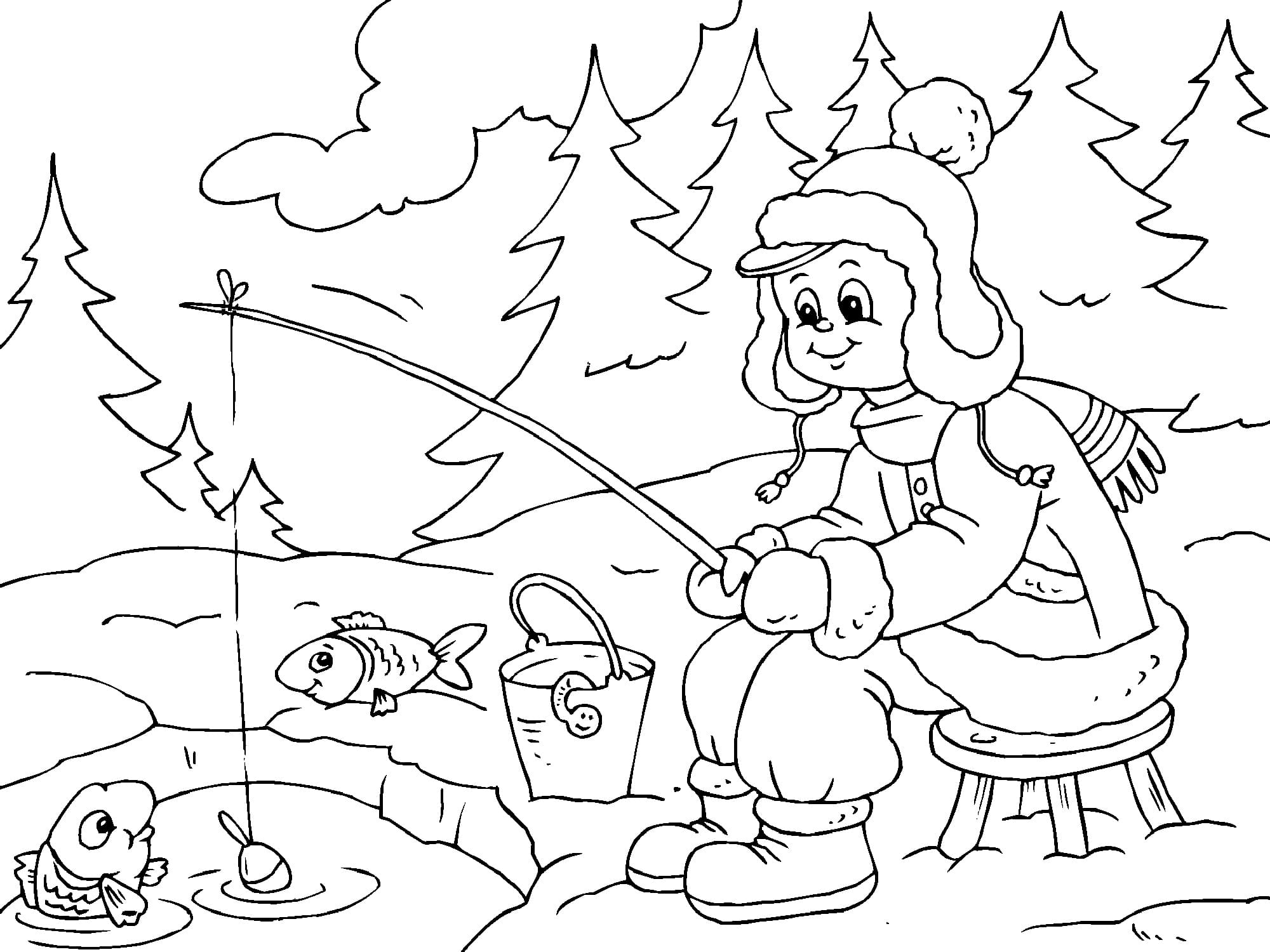 Winter Coloring Pages | 90 Pictures for Children Free Printable