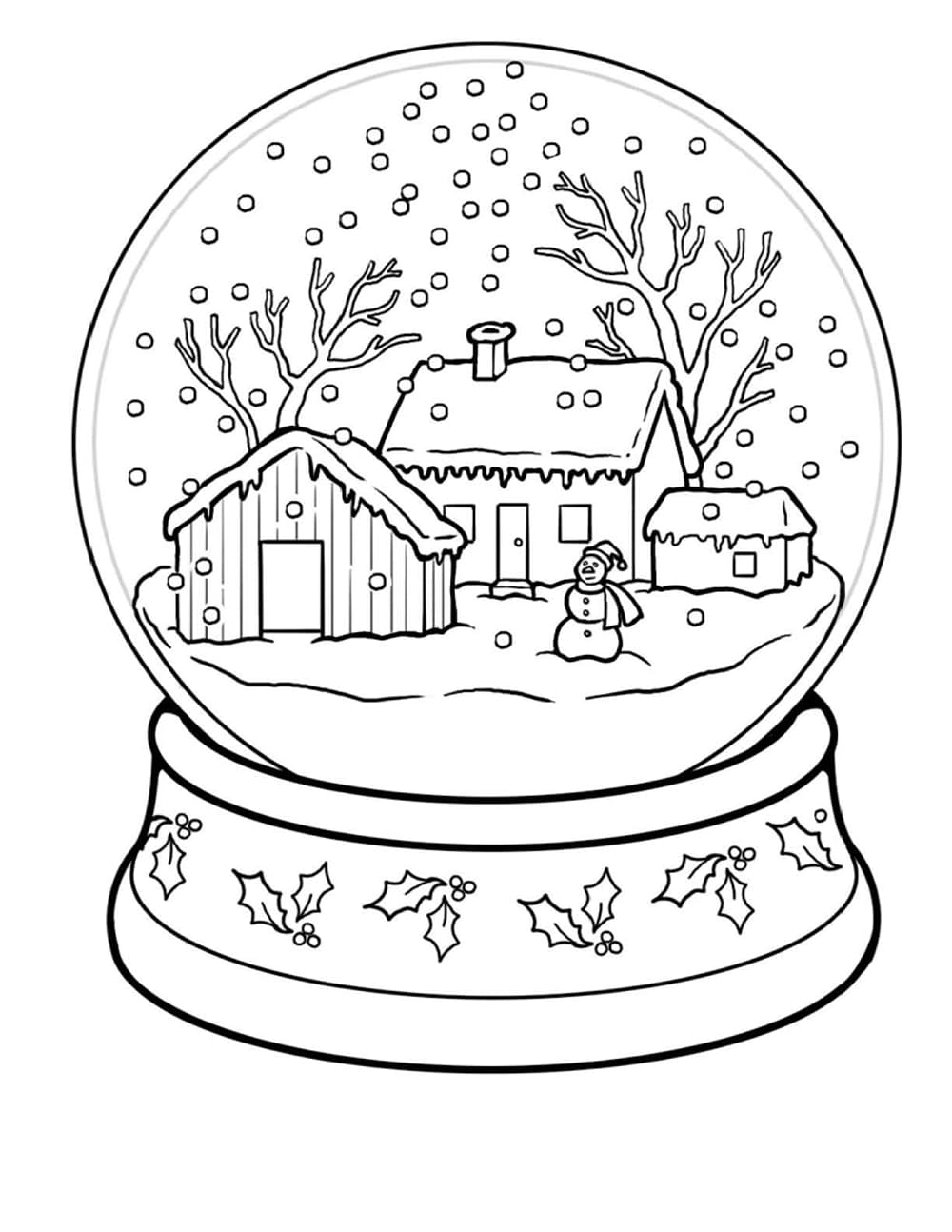 Winter Coloring Pages | 90 Pictures for Children Free Printable