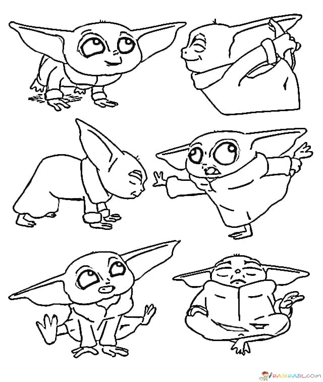 Baby Yoda Coloring Pages | 50 Best Pictures Free Printable